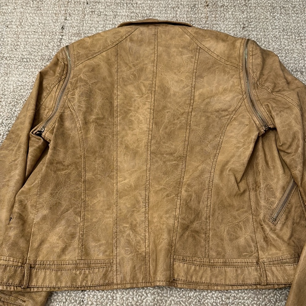 TCEC Tan Leather Jacket - Picture 4 of 4